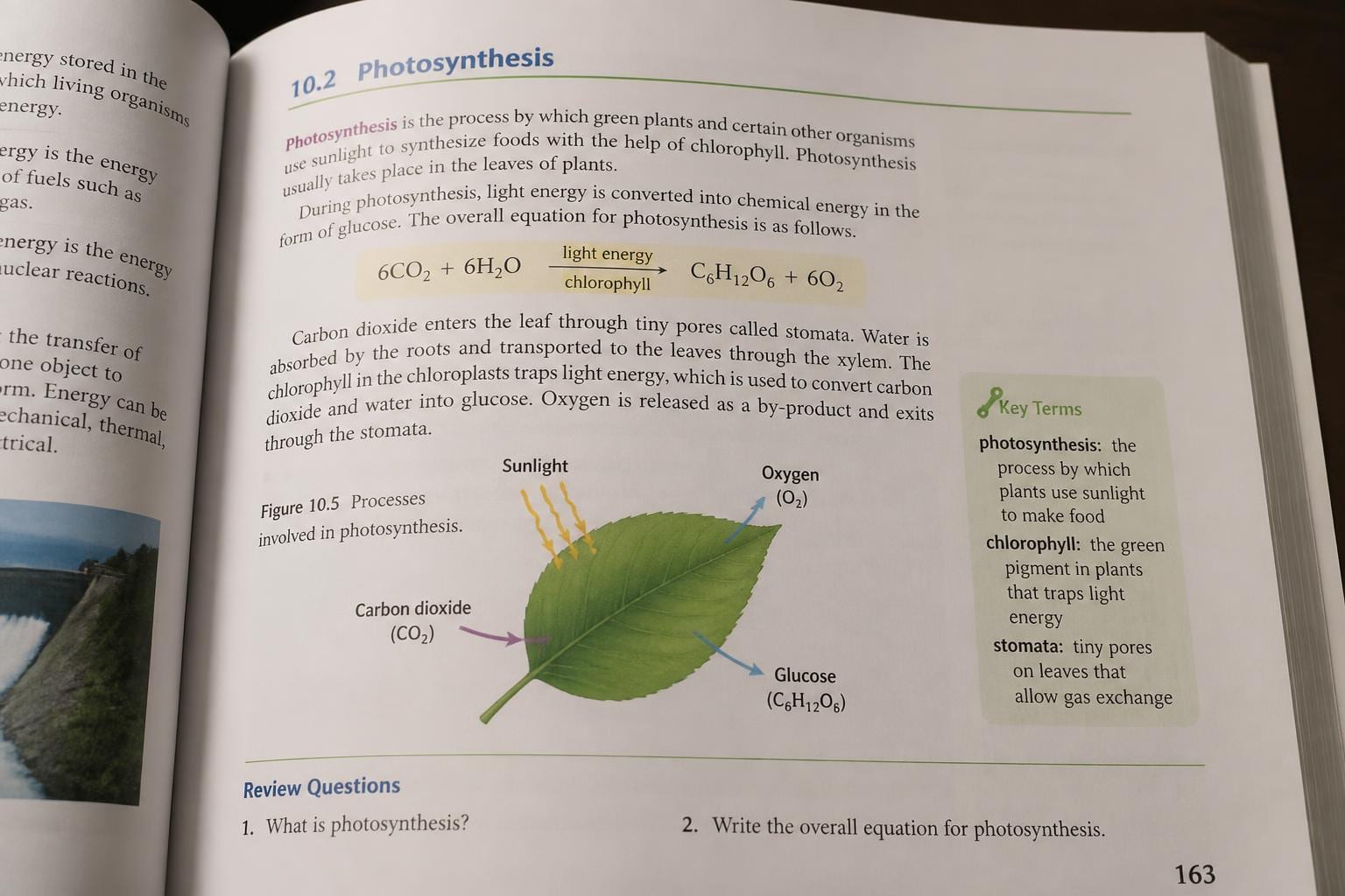 phone photo open textbook page
