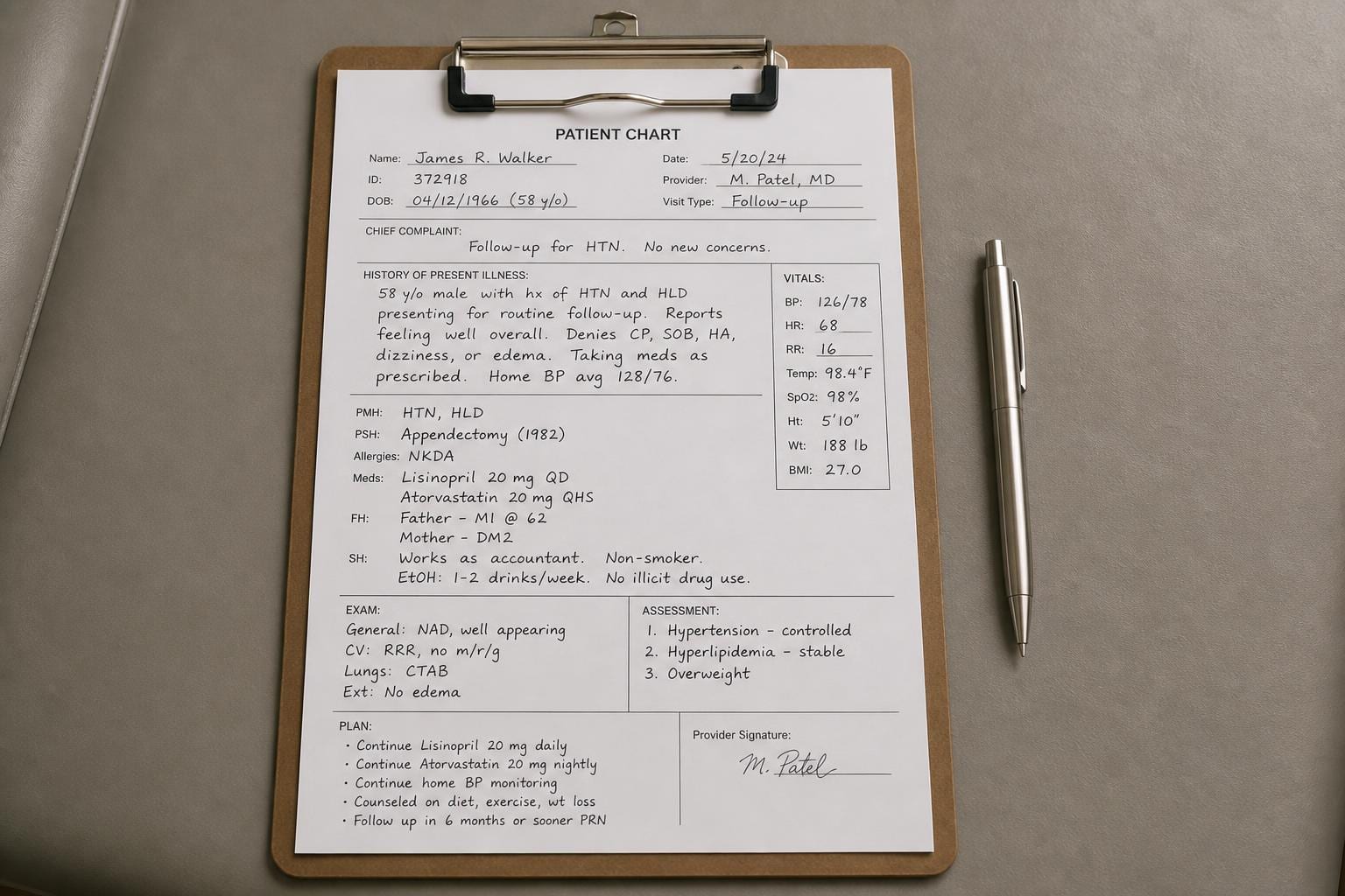 annotated medical case file