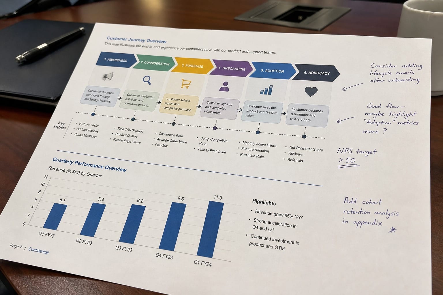 corporate report flowchart document